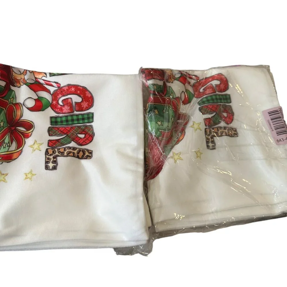 Pillow Cover Case Just A Girl Who Loves Christmas Holiday Decor Present Santa